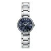 Tiffany & Co. Atlas® 24 mm watch in stainless steel with diamonds and a navy soleil dial. | ^Women Fine Watches|Women’s Watches