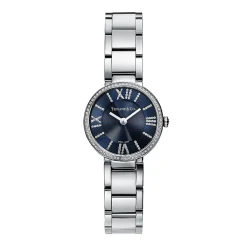 Tiffany & Co. Atlas® 24 mm watch in stainless steel with diamonds and a navy soleil dial. | ^Women Fine Watches|Women’s Watches