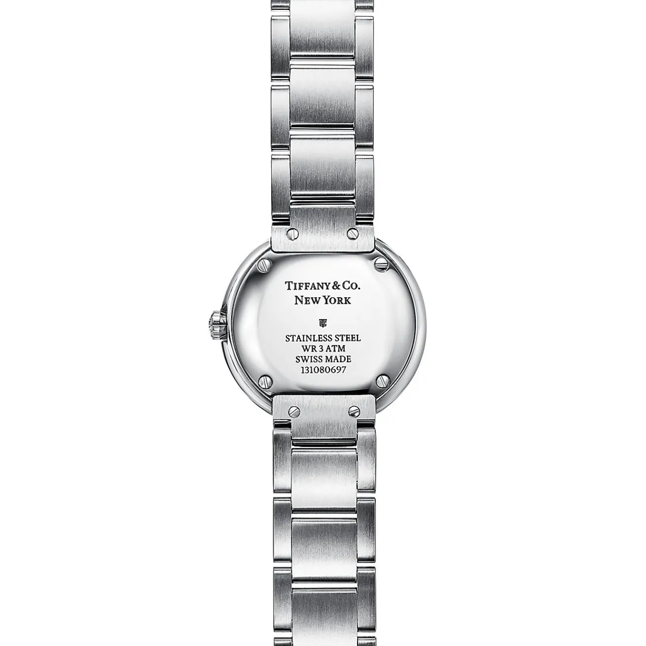 Tiffany & Co. Atlas® 24 mm watch in stainless steel with diamonds and a navy soleil dial. | ^Women Fine Watches|Women’s Watches