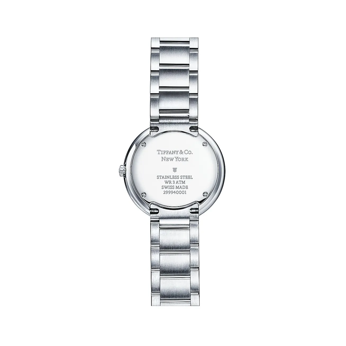 Tiffany & Co. Atlas® 34 mm Watch in Stainless Steel with Diamonds and White Mother-of-pearl | ^Women Fine Watches|Women’s Watches