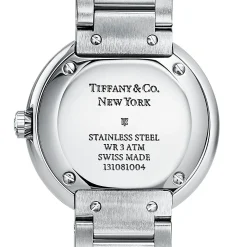 Tiffany & Co. Atlas® 2-Hand 24 mm women's watch in stainless steel with diamonds. | ^Women Business Gifts|Women’s Watches