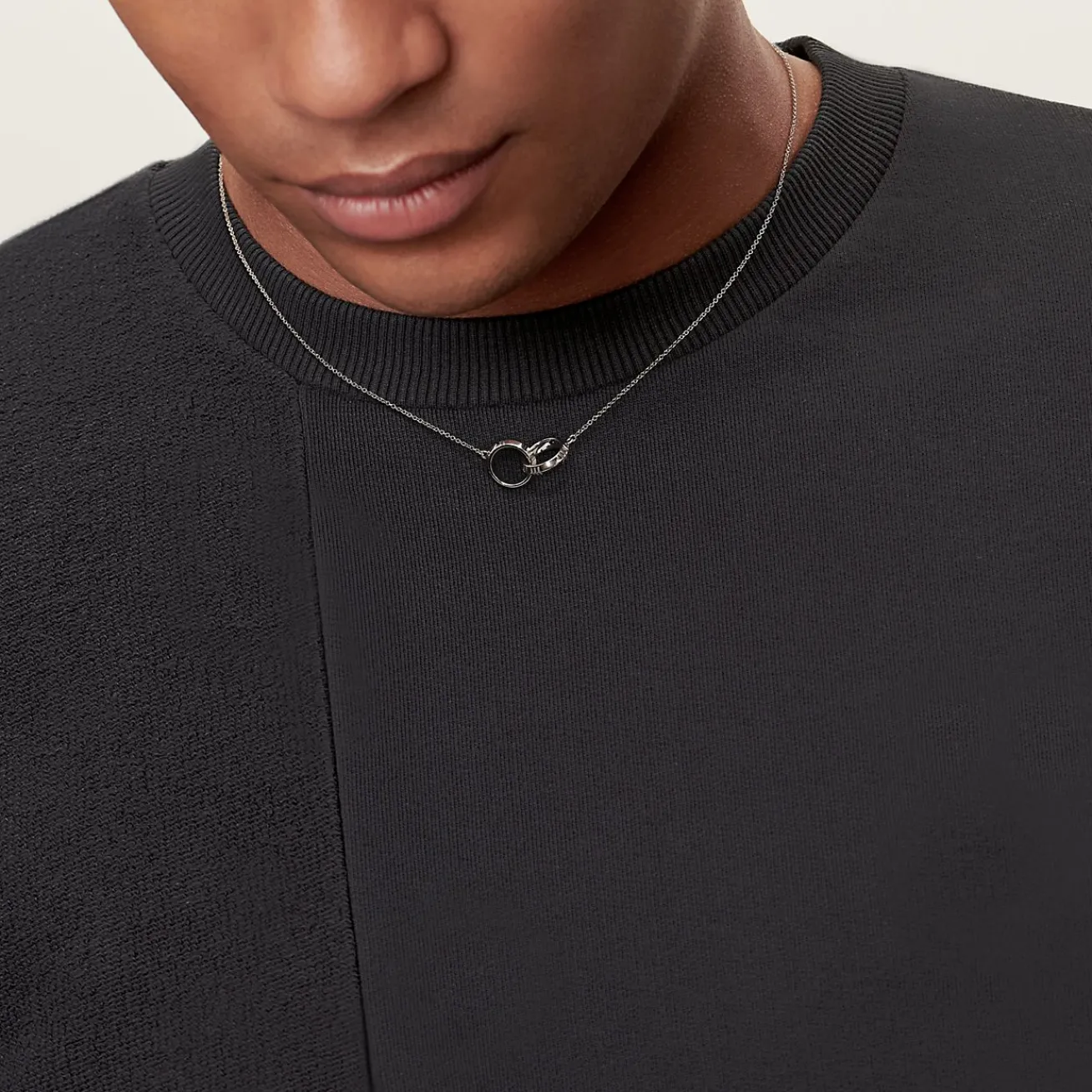 Tiffany & Co. Atlas® X Closed Interlocking Pendant in White Gold | ^ Necklaces & Pendants