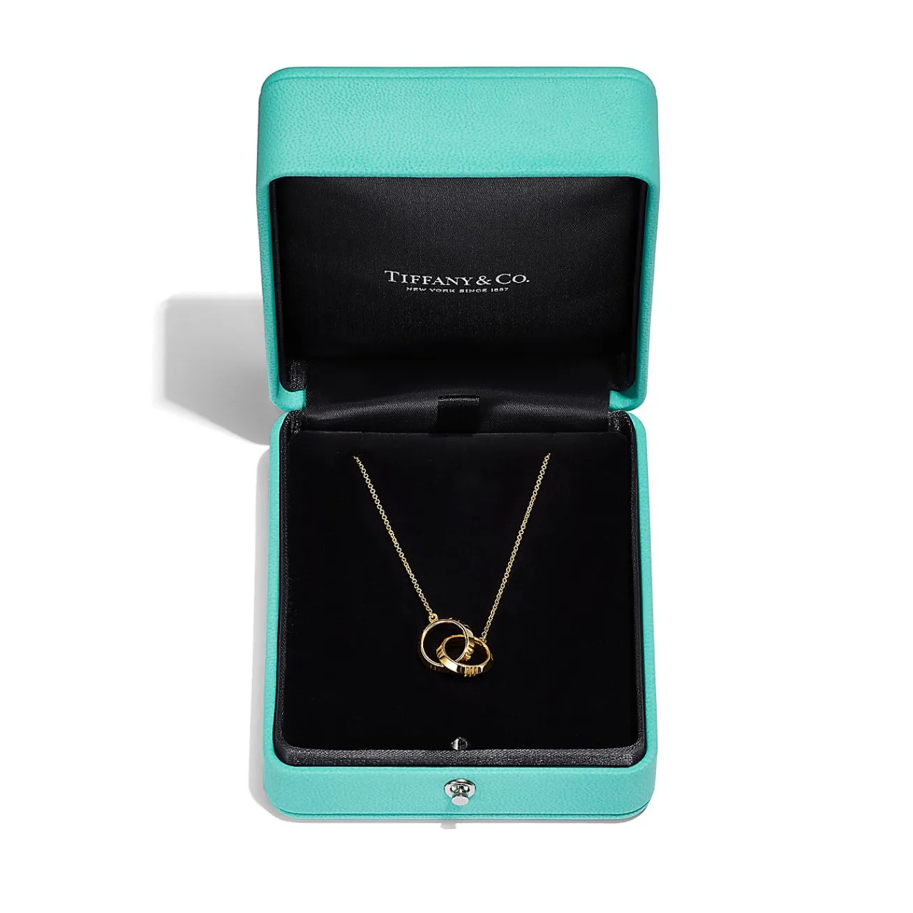 Tiffany & Co. Atlas® X Closed Interlocking Pendant in Yellow Gold | ^ Necklaces & Pendants|Men's Jewelry