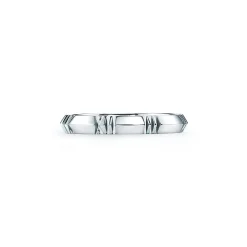 Tiffany & Co. Atlas® X Closed Narrow Ring in White Gold, 3 mm Wide | ^ Rings|Men's Jewelry