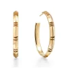 Tiffany & Co. Atlas® X Hoop Earrings in Yellow Gold, Large | ^ Earrings|Hoop Earrings