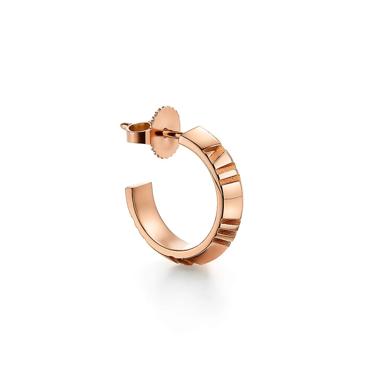 Tiffany & Co. Atlas® X Hoop Earrings in Rose Gold, Small | ^ Earrings|Hoop Earrings