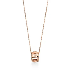 Tiffany & Co. Atlas® X Open Pendant in Rose Gold, Large | ^ Necklaces & Pendants|Men's Jewelry