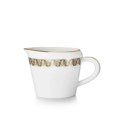 Tiffany & Co. Black Tiffany T True Creamer with a Hand-painted Gold Rim | ^ Tableware|Coffee & Tea