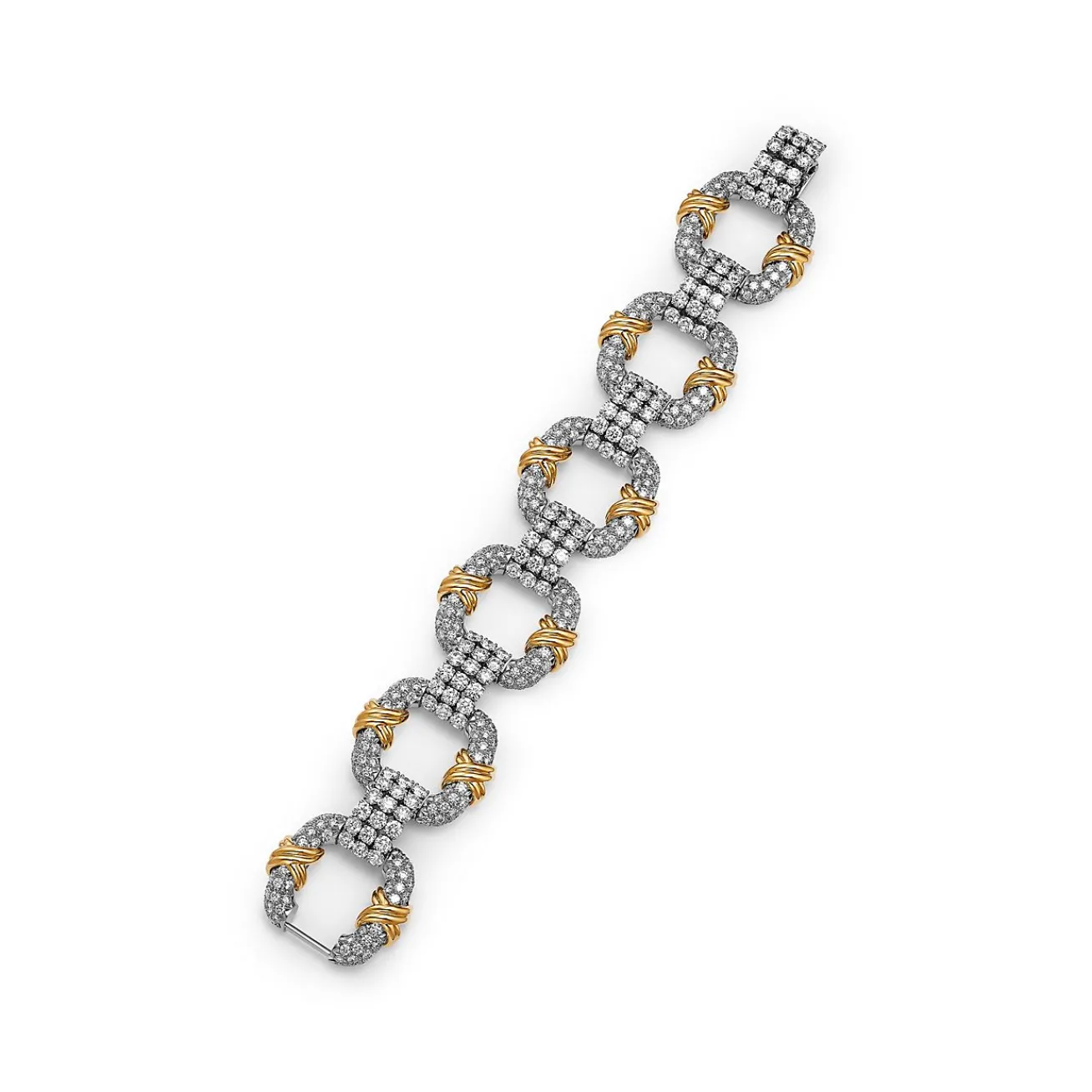 Tiffany & Co. Bracelet in Platinum and Yellow Gold with Diamonds | ^ Bracelets|Gold Jewelry