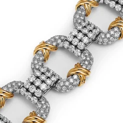Tiffany & Co. Bracelet in Platinum and Yellow Gold with Diamonds | ^ Bracelets|Gold Jewelry