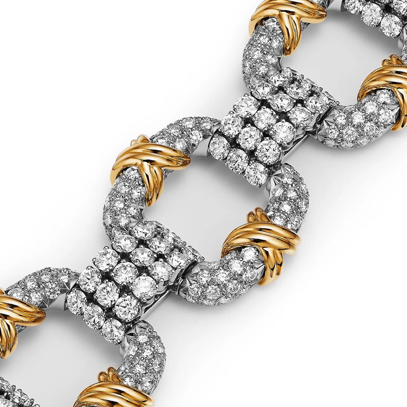Tiffany & Co. Bracelet in Platinum and Yellow Gold with Diamonds | ^ Bracelets|Gold Jewelry