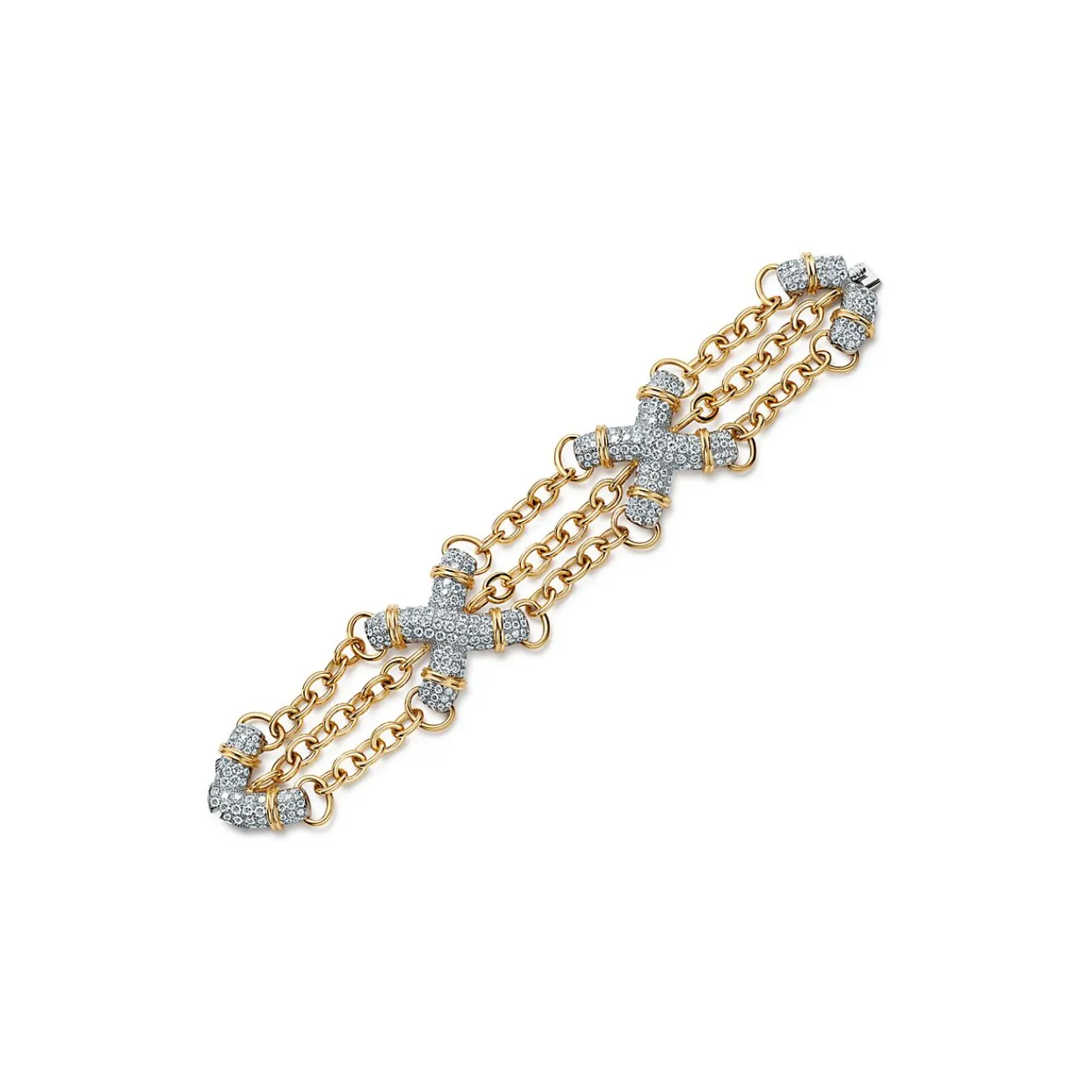 Tiffany & Co. Bracelet in Platinum and Yellow Gold with Diamonds | ^ Bracelets|Gold Jewelry