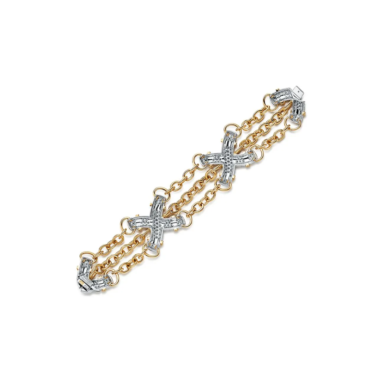 Tiffany & Co. Bracelet in Platinum and Yellow Gold with Diamonds | ^ Bracelets|Gold Jewelry