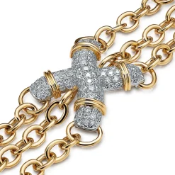 Tiffany & Co. Bracelet in Platinum and Yellow Gold with Diamonds | ^ Bracelets|Gold Jewelry