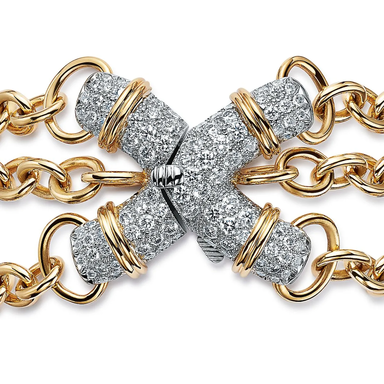 Tiffany & Co. Bracelet in Platinum and Yellow Gold with Diamonds | ^ Bracelets|Gold Jewelry