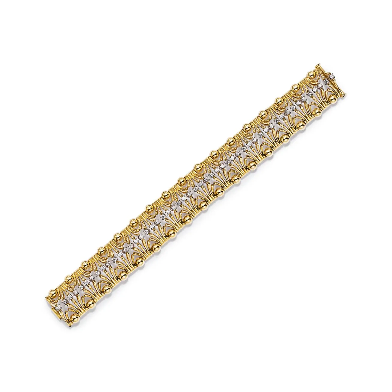 Tiffany & Co. Bracelet in Yellow Gold and Platinum with Diamonds | ^ Bracelets|Gold Jewelry