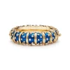Tiffany & Co. Bracelet in Yellow Gold with Light Blue Enamel and Diamonds | ^ Bracelets|Gold Jewelry