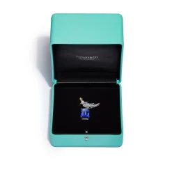 Tiffany & Co. Brooch in Gold and Platinum with a Tanzanite, Diamonds and a Pink Sapphire | ^ Brooches|Gold Jewelry