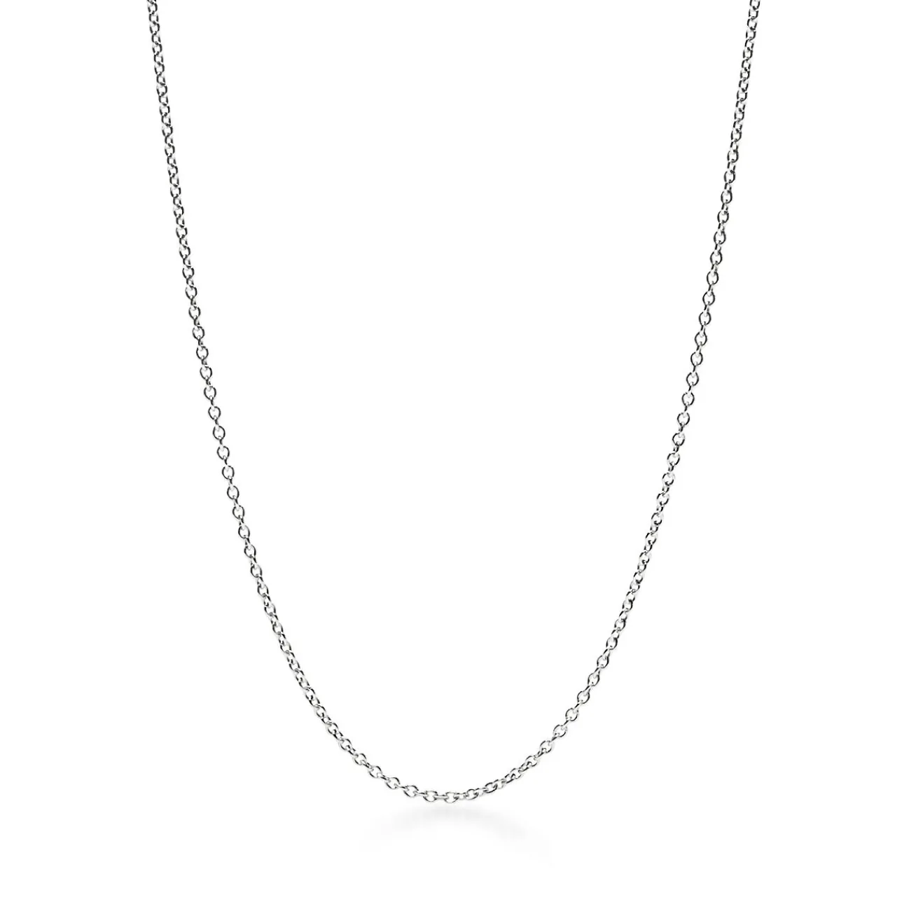 Tiffany & Co. Chain in 18k white gold, 18" long. | ^ Necklaces & Pendants|Necklaces & Pendants