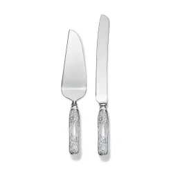 Tiffany & Co. Chrysanthemum cake knife and server in sterling silver. | ^ Tableware|Flatware & Trays