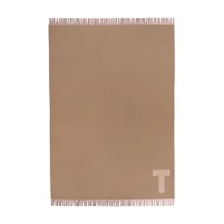 Tiffany & Co. Color Block Blanket in Beige and Morganite Pink Cashmere and Wool | ^ The Couple|Wedding Gifts