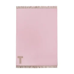 Tiffany & Co. Color Block Blanket in Beige and Morganite Pink Cashmere and Wool | ^ The Couple|Wedding Gifts