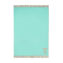 Tiffany & Co. Color Block Blanket in Tiffany Blue® and Camel Brown Cashmere and Wool | ^ Him|Gifts for Him