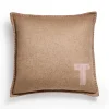 Tiffany & Co. Color Block Cushion in Beige and Morganite Pink Cashmere and Wool | ^ The Home|Housewarming Gifts