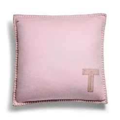 Tiffany & Co. Color Block Cushion in Beige and Morganite Pink Cashmere and Wool | ^ The Home|Housewarming Gifts