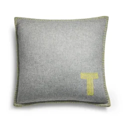 Tiffany & Co. Color Block Cushion in Citrine Yellow and Gray Cashmere and Wool | ^ The Home|Housewarming Gifts