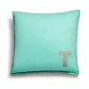 Tiffany & Co. Color Block Cushion in Tiffany Blue® and Camel Brown Cashmere and Wool | ^ The Home|Housewarming Gifts