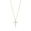 Tiffany & Co. Cross pendant in 18k gold with diamonds, small. | ^ Necklaces & Pendants|Gold Jewelry