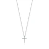 Tiffany & Co. Cross pendant in platinum with diamonds, mini. | ^ Necklaces & Pendants|Platinum Jewelry