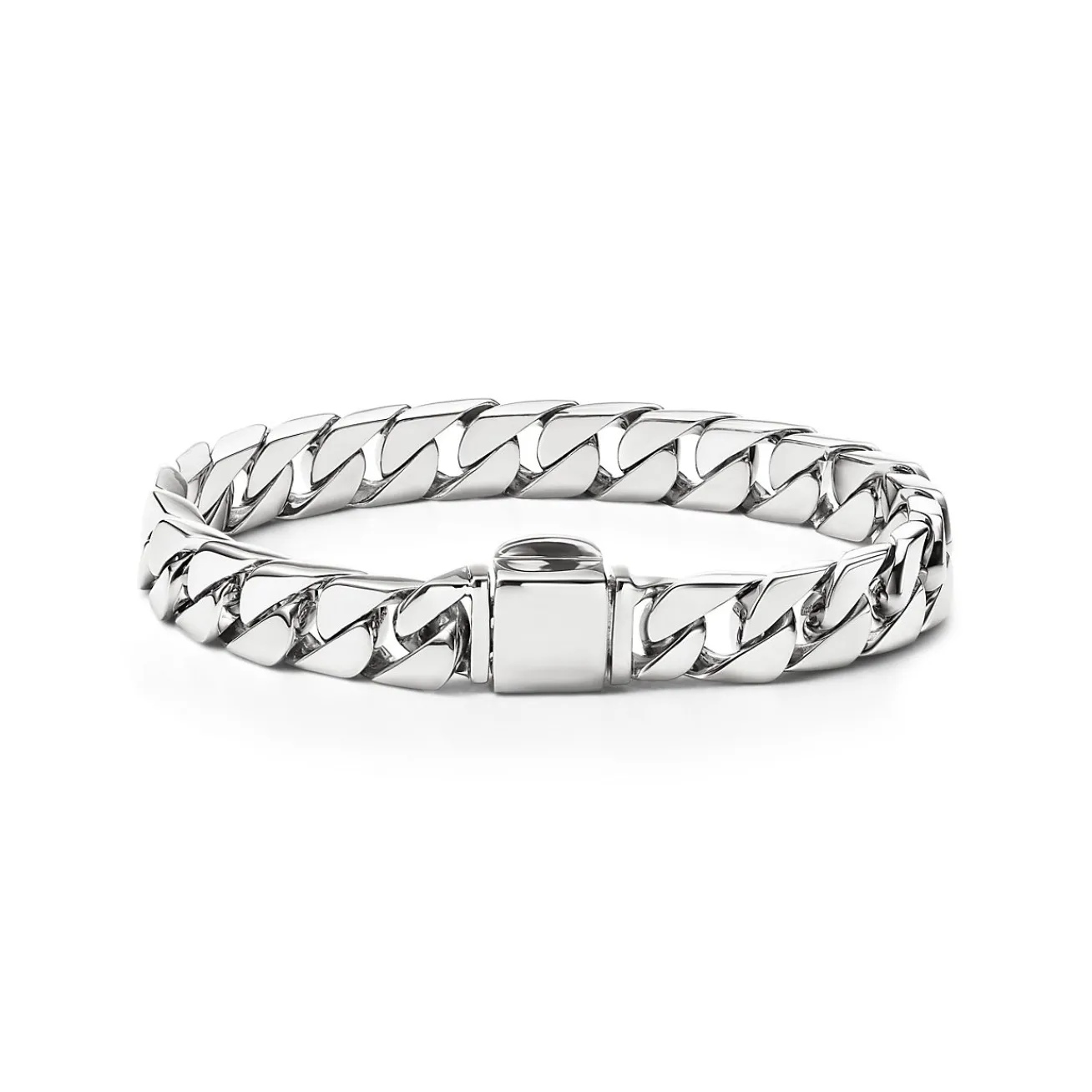 Tiffany & Co. Curb link bracelet in sterling silver, medium. | ^ Bracelets|Men's Jewelry