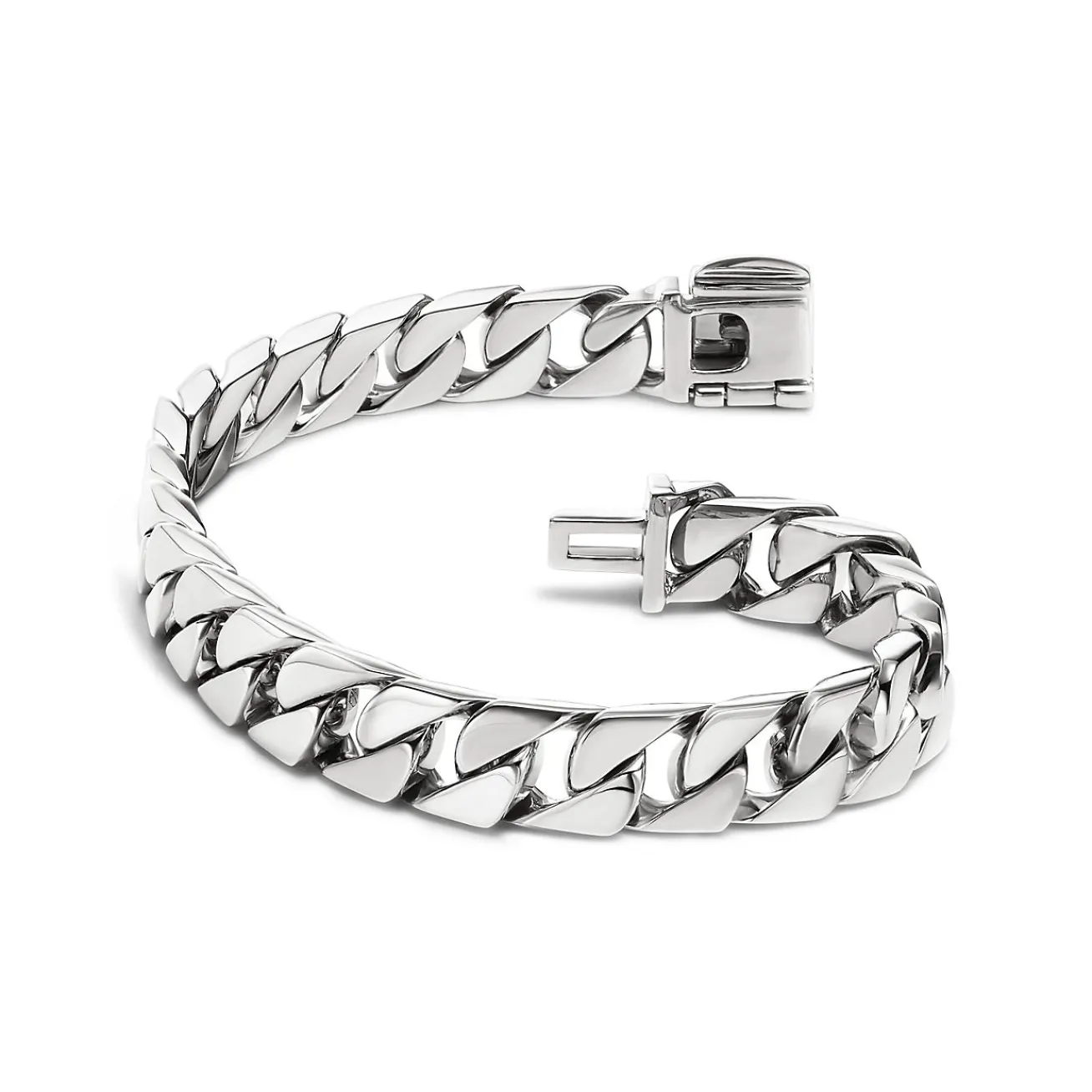 Tiffany & Co. Curb link bracelet in sterling silver, medium. | ^ Bracelets|Men's Jewelry