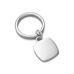 Tiffany & Co. Cushion tag key ring in sterling silver. | ^ Key Rings