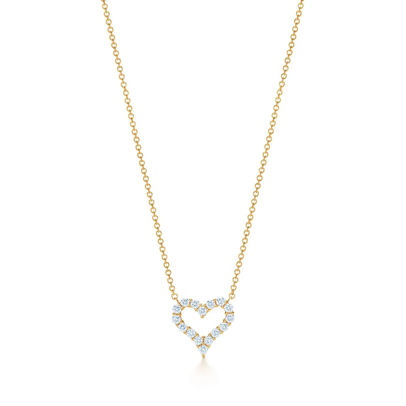 Tiffany & Co. Diamond heart pendant in 18k rose gold, mini. | ^ Necklaces & Pendants|Rose Gold Jewelry