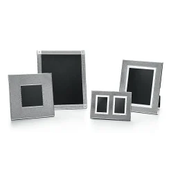 Tiffany & Co. Diamond Point dual rectangular frame in sterling silver. | ^ The Home|Housewarming Gifts