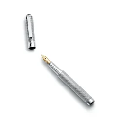 Tiffany & Co. Diamond Point fountain pen in sterling silver with a black onyx cabochon. | ^ Him|Gifts for Him
