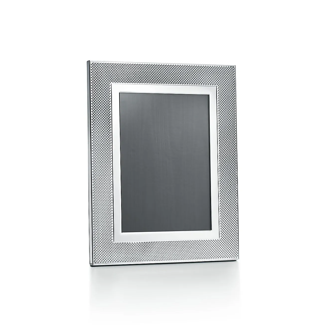 Tiffany & Co. Diamond Point rectangular frame in sterling silver. | ^ The Couple|Wedding Gifts