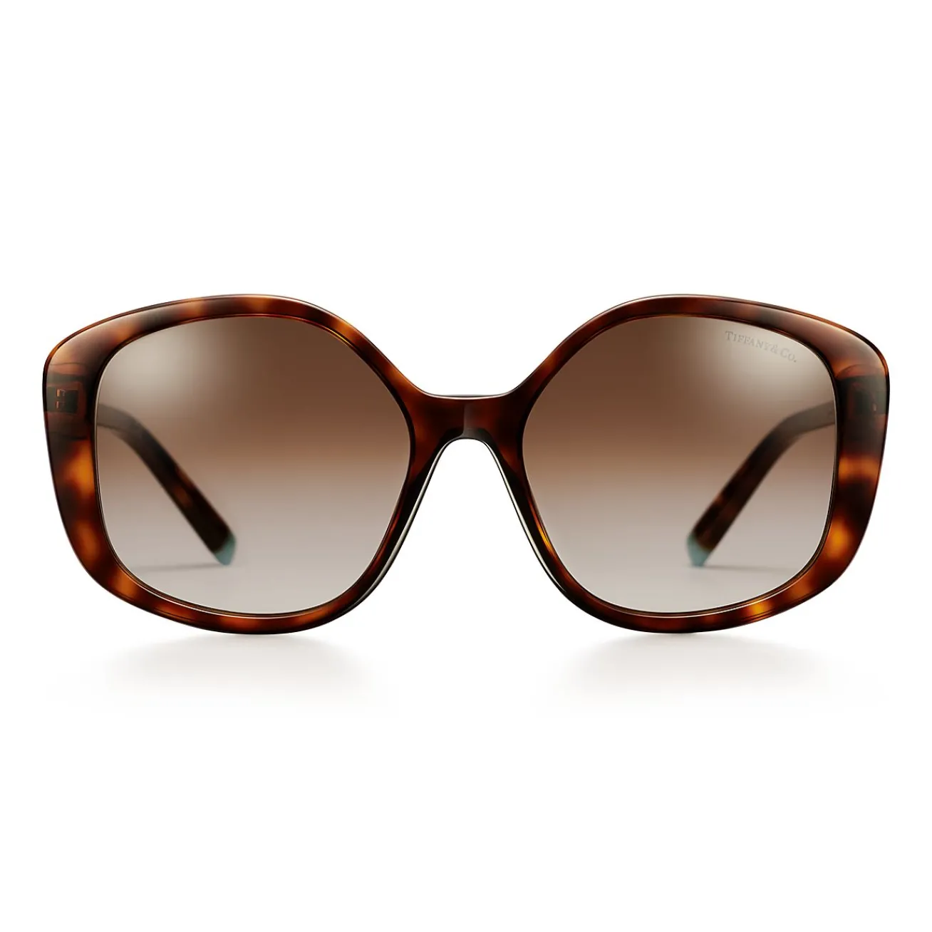 Tiffany & Co. Diamond Point Sunglasses in Tortoise Acetate with Gradient Brown Lenses | ^ Sunglasses