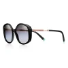 Tiffany & Co. Diamond Point Sunglasses in Black Acetate with Gradient Gray Lenses | ^ Sunglasses