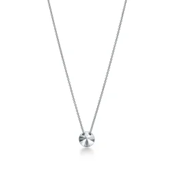 Tiffany & Co. Elsa Peretti® 2 Carat Faceted Pendant in Silver | ^ Necklaces & Pendants|Sterling Silver Jewelry