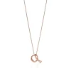 Tiffany & Co. Elsa Peretti® Alphabet pendant in 18k rose gold. Letters A-Z available. | ^ Necklaces & Pendants|Rose Gold Jewelry