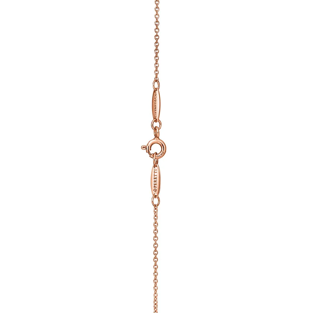 Tiffany & Co. Elsa Peretti® Alphabet pendant in 18k rose gold. Letters A-Z available. | ^ Necklaces & Pendants|Rose Gold Jewelry