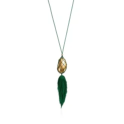 Tiffany & Co. Elsa Peretti® Bean® design Necklace of Gold Lacquer over Japanese Hardwood | ^ Necklaces & Pendants|Gold Jewelry