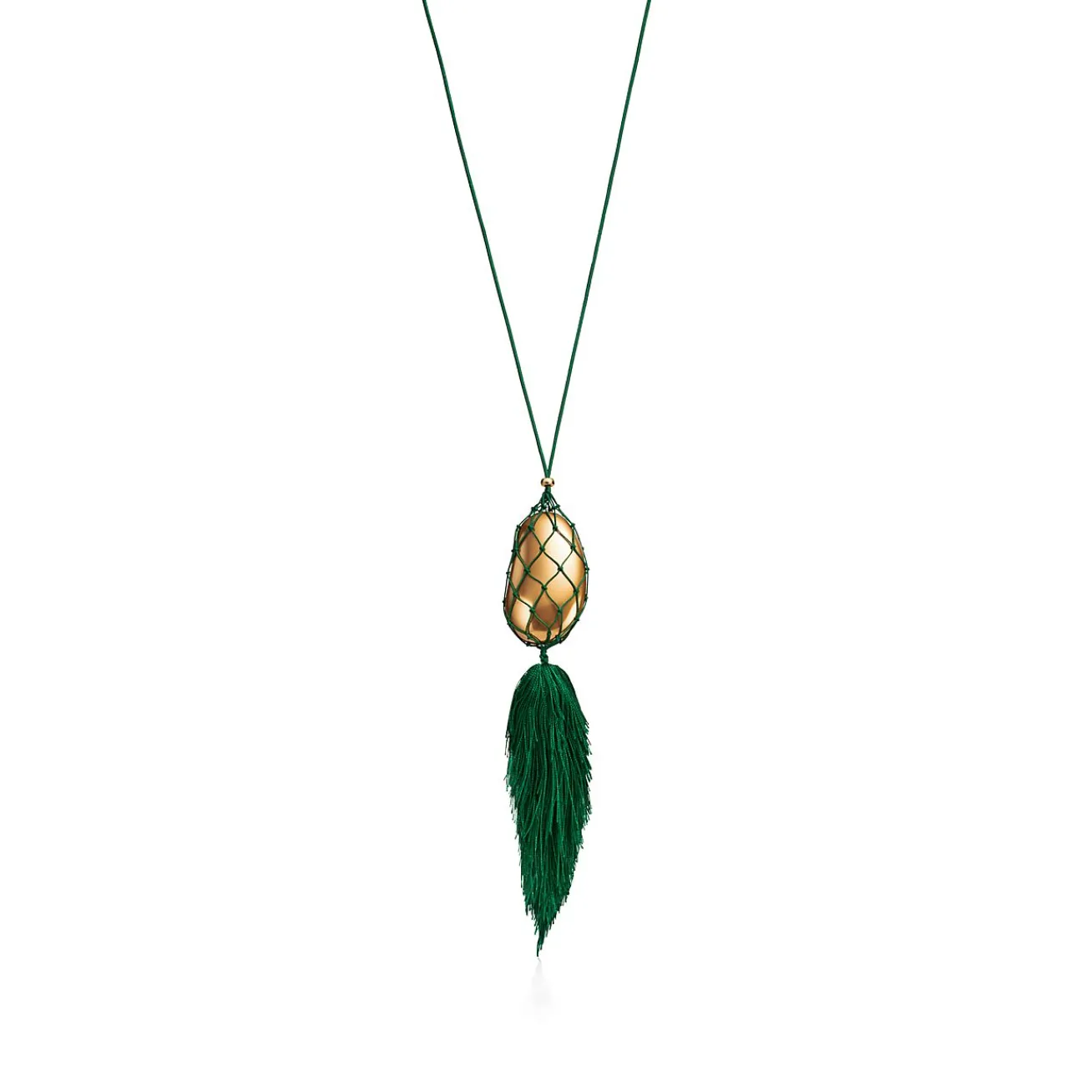Tiffany & Co. Elsa Peretti® Bean® design Necklace of Gold Lacquer over Japanese Hardwood | ^ Necklaces & Pendants|Gold Jewelry