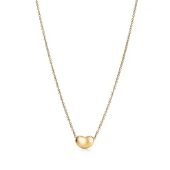 Tiffany & Co. Elsa Peretti® Bean® design Pendant in Yellow Gold, 6.5 mm | ^ Necklaces & Pendants|Gold Jewelry