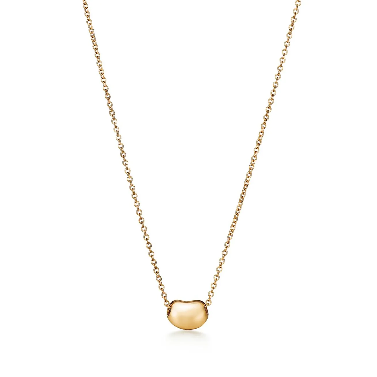 Tiffany & Co. Elsa Peretti® Bean® design Pendant in Yellow Gold, 6.5 mm | ^ Necklaces & Pendants|Gold Jewelry