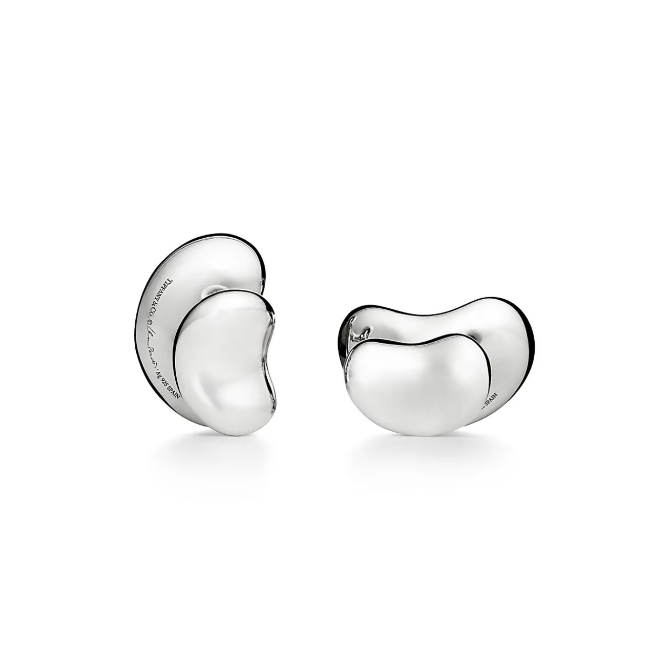 Tiffany & Co. Elsa Peretti® Bean® design Cuff Links in Sterling Silver, 18 mm | ^ Elsa Peretti®|Him